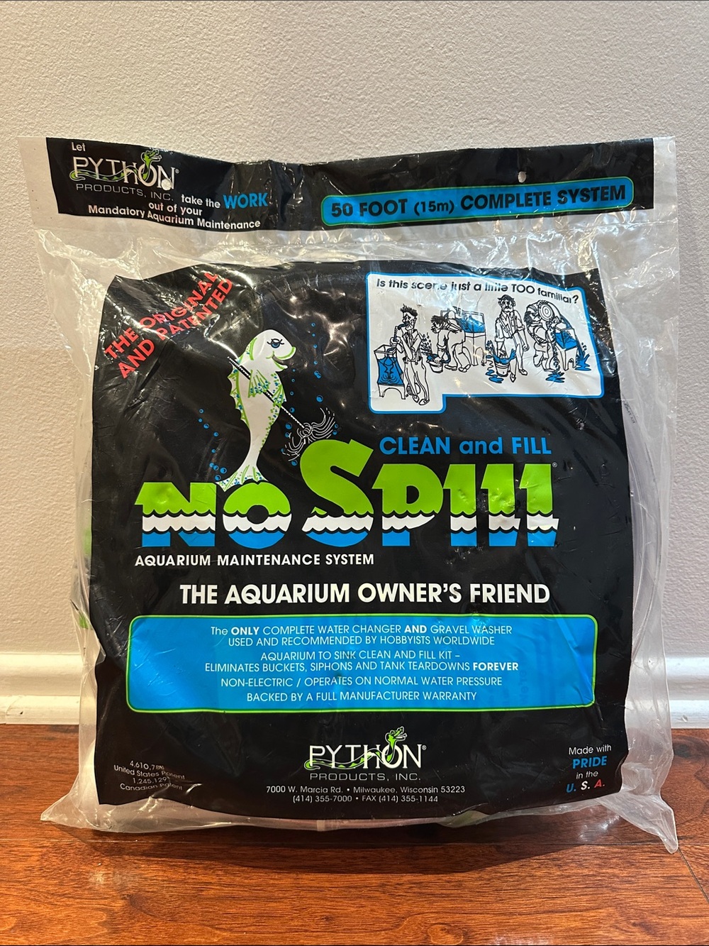Python SP11 Aquarium Maintenance System - Black & Green